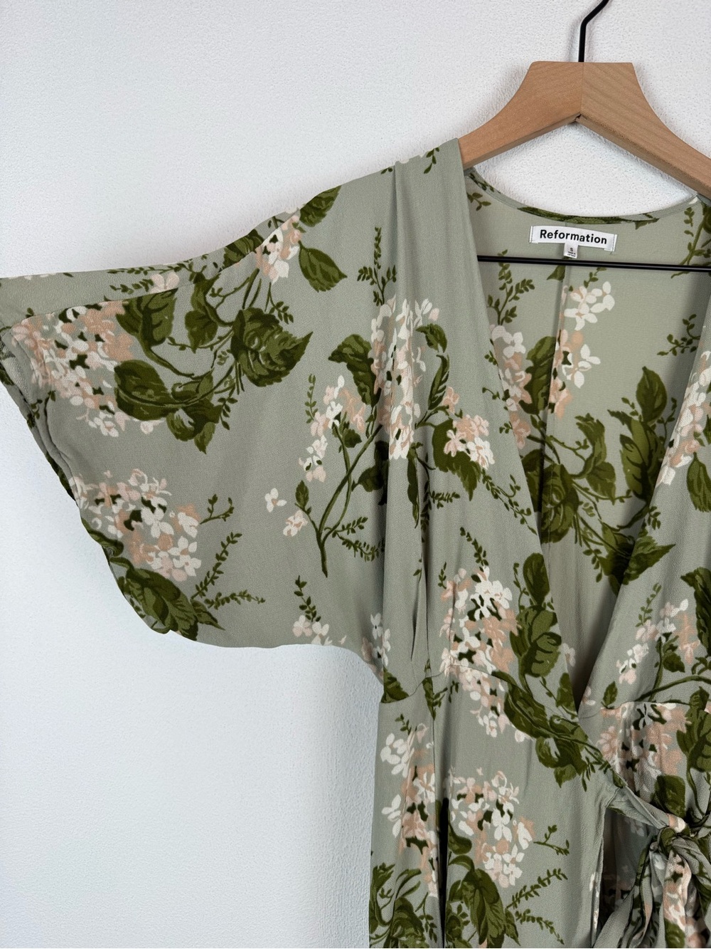 Reformation Winslow Tea Garden Floral Green Maxi Dress Small - Picture 7 of 10